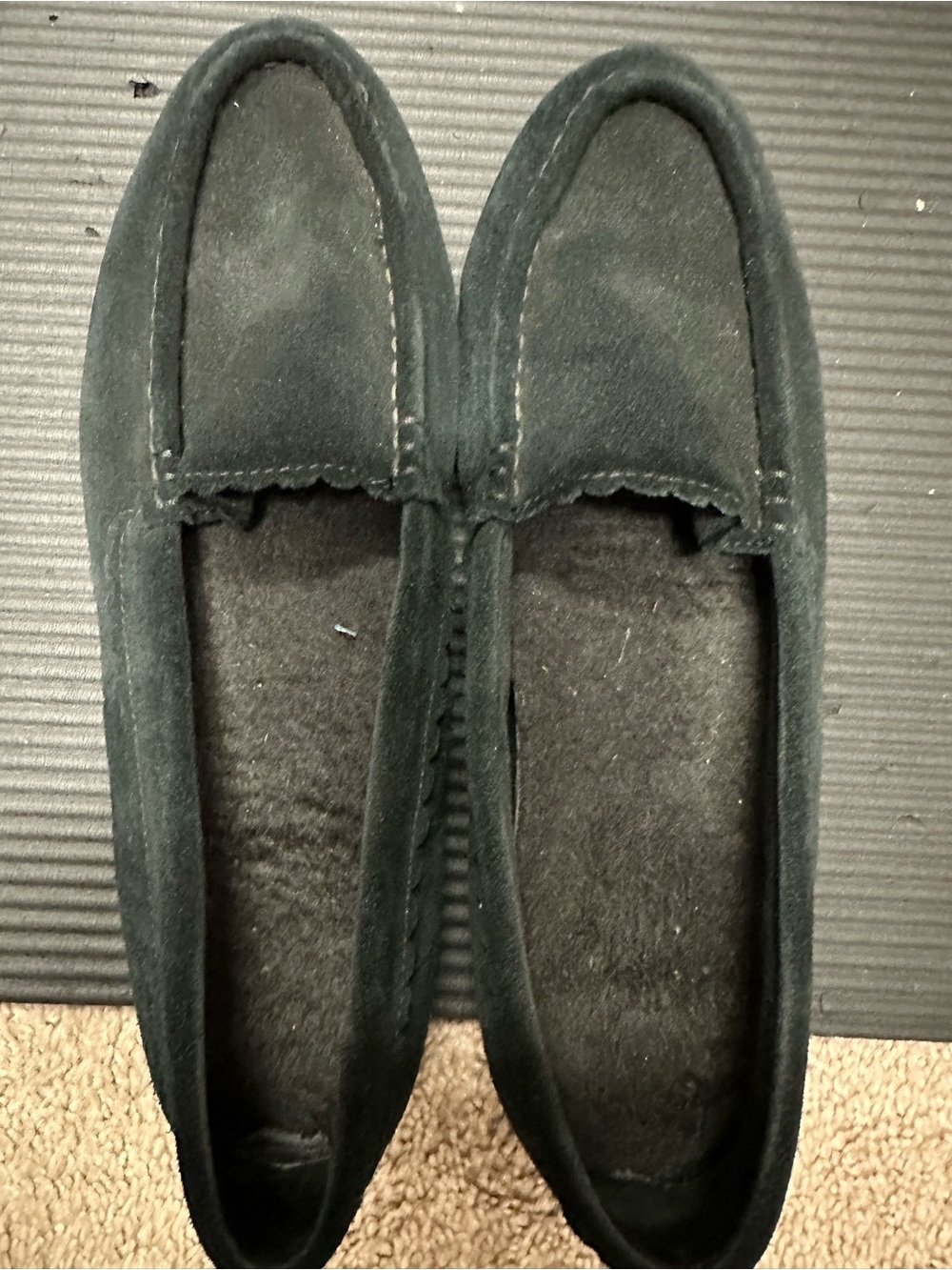 NEW Vionic McKenzie Black Suede Loafers – Women’s 8.5